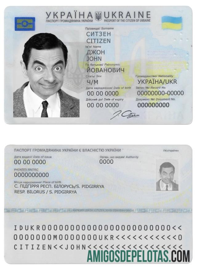 Exemplo de ID da Ucrânia